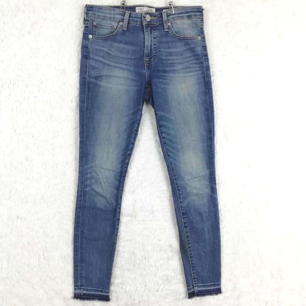 Lucky Brand Womens Jeans Ava‎ Skinny Ankle Cheville Denim Blue Stone Wash 2